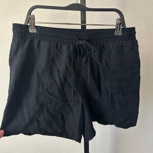 Nordstrom Black Women's Linen Shorts